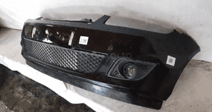 ) ZDERZAK PRZÓD PRZEDNI DO FORD FIESTA MK6 VI LIFT FL D2 CZARNY HALOGENY 3