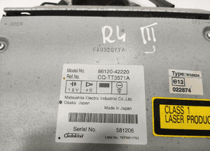 Fabryczne radio cd MP3 toyota RAV4 iii 86120-42220 2006-2009 5