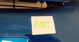 Zderzak przód przedni peugeot 307 kmf niebieski 2