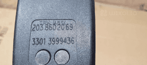 Zapinka napinacz pasa zapinki tył tylna nabój Mercedes W203 2038602069 A2038681939 3