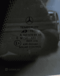 szyba karoseryjna Mercedes Ml W163 Prawy tył 3