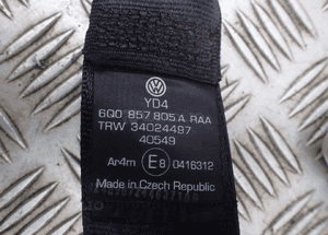 PAS BEZPIECZEŃSTWA LEWY TYŁ VW POLO IV 9N 6Q0857805A RADOM 2