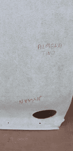 Tapicerka podsufitka Nissan Almera Tino 7