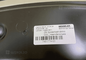 Lotka daszek spoiler klapy tył bmw 6 vi gt G32 2017-2022R 2