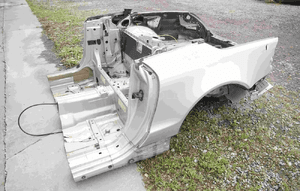 Cwiartka błotnik prawy lewy mercedes sl R230 kolor 744 4