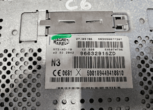 RADIOODTWARZACZ 96632915ZD CITROEN C6 RADIO CD 3