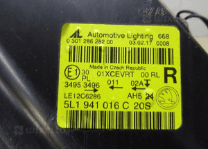 Skoda yeti lift lampa prawa xenon led 5L19410116C 12