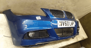 ZDERZAK PRZÓD BMW E90 E91 M PAKIET M POWER HALOGENY KOLOR LeMans Blue 4