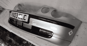 Zderzak przód przedni do bmw E46 compact halogeny titansilber srebrny 3