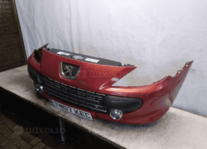 Zderzak przód przedni peugeot 307 lift fl ekqd bordowy halogeny 4