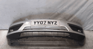 } ZDERZAK PRZÓD PRZEDNI FORD FOCUS 2 II 03 SREBRNY HALOGENY 1