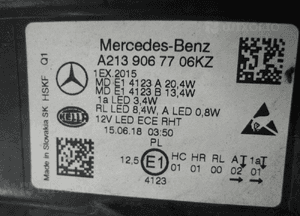 Mercedes 213 full led bdb lampa przednia lewa 7