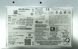 Czytnik multimedia MIB3 vw golf viii 8 5h0035816b 5