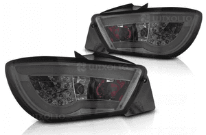 Lampy diodowe do seat ibiza 6J wersje 3 drzwiowe od 2008 do 2012 led smoke 2