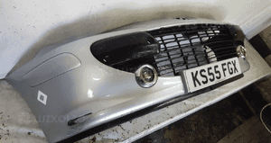 Zderzak przód przedni do peugeot 307 lift fl ezrc srebrny halogeny 4