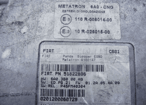 FIAT PANDA CNG KOMOUTER STEROWNIK 51822896 2
