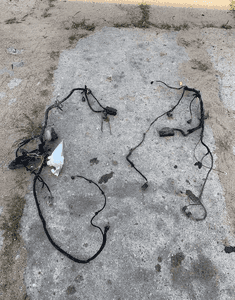 MERCEDES A 169 B 245wiązka elektryczna z fartucha do lamp lewa prawa kostka abs 1