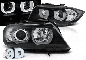 LAMPY REFLEKTORY DO BMW E90/E91 OD 2005 DO 2008 Roku LED 3D GRATIS  H1, H7 1