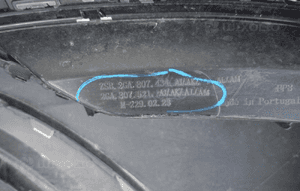 Vw t-roc 2GA lift 2021- 2GA807434AJ dokładka spoiler spojler zderzaka tył 11