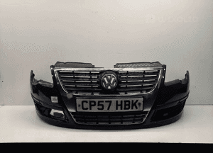 Zderzak przód przedni do vw volkswagen passat B6 LZ5K granat halogeny 1