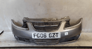 Zderzak przód przedni do saab 9-5 95 drugi lift 2 fl halogeny  jasno szary 1