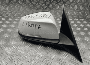 Bmw F30 F31 lusterko prawe 6 pin europa A300 alpinweiss 1
