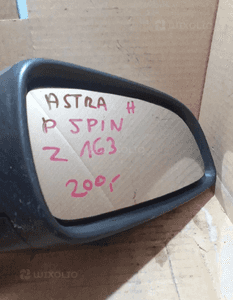 LUSTERKO PRAWE PRAWY PRAWA  Z163 SREBRNY SREBNE 5 PIN OPEL ASTRA H,3 2