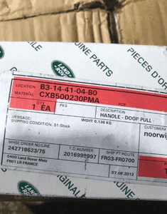 Klamka przednia lewa NOWA CXB500230 LAND ROVER DEFENDER 3