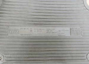 Dywaniki gumowe Audi A6 4F0061511 tył 5