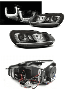 Lampy Reflektory GOLF VI 6 08-12 U-TYPE DRL SILVER 2