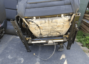 Fotele Fotel Kanapa Nieskladana Welur Czarne Soul Podlokietnik Audi A4 B6 Sedan Komplet 17