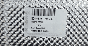 Osłona termiczna volkswagen jetta vi 5C6825715A 3