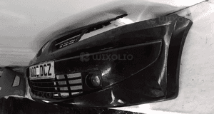 Zderzak przód przedni do renault megane 2 ii lift fl NV676 czarny halogeny 3