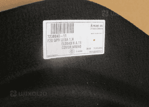 Tapicerka boczek bagażnika lewy bmw F20 F21 7238843 3