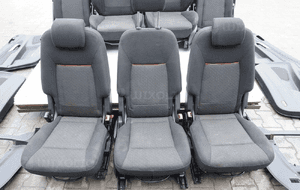 Fotele siedzenia wnętrze 7 osób ford s-max MK1 4