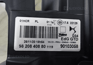 Lampa lewy przód citroen DS3 crossback 9820840880 13