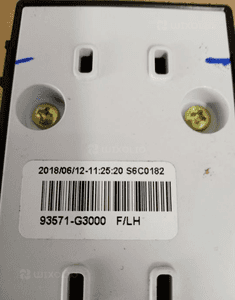 Przełącznik panel sterowania szyb Hyundai I30 III 93571-G3000 4
