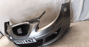 Zderzak przód przedni seat altea LS7U szary halogeny 4