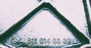 Zaślepka, Osłona Podgrzewacz wody Mercedes OM 611 OM 612 A 6110140333 3