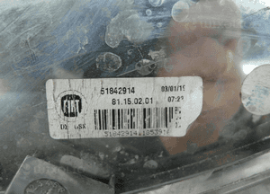 Prawa przedni 51842914 Fiat Panda HALOGEN PRAWY 3