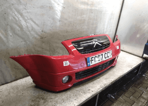 Zderzak przód przedni citroen C2 kkn czerwony lift fl halogeny 2