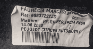 Półka bagażnika tył tylna citroen DS3 96837222ZD 3