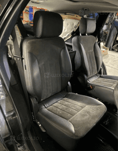 MERCEDES R 251  fotel fotele tylne skora alcantara  czarna skóra idealne Drugi rząd ISOFIX 2