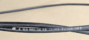 Mercedes A W169  linka otwierania maski klamka 2