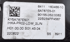 BMW OE Moduł Sterownik KLIMATYZACJI 160466 5A787E5 4