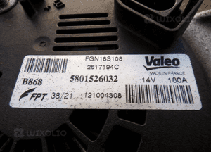 Iveco daily 3.0 alternator 5801526032 180A 4