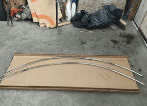 Mercedes W207 chrom listwa dachowa lewa prawa 1