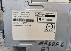 STEROWNIK MODYŁ RADIA CD Mazda 6 VI GJ III lift GMM666DRX 2