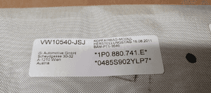 Kurtyna airbag boczna lewa Seat Leon II 1P0880741E 6