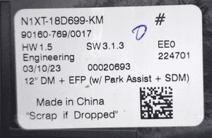 Volkswagen Amarok II WYŚWIETLACZ MONITOR EKRAN N1XT18C612AC N1XT18D699KM 4